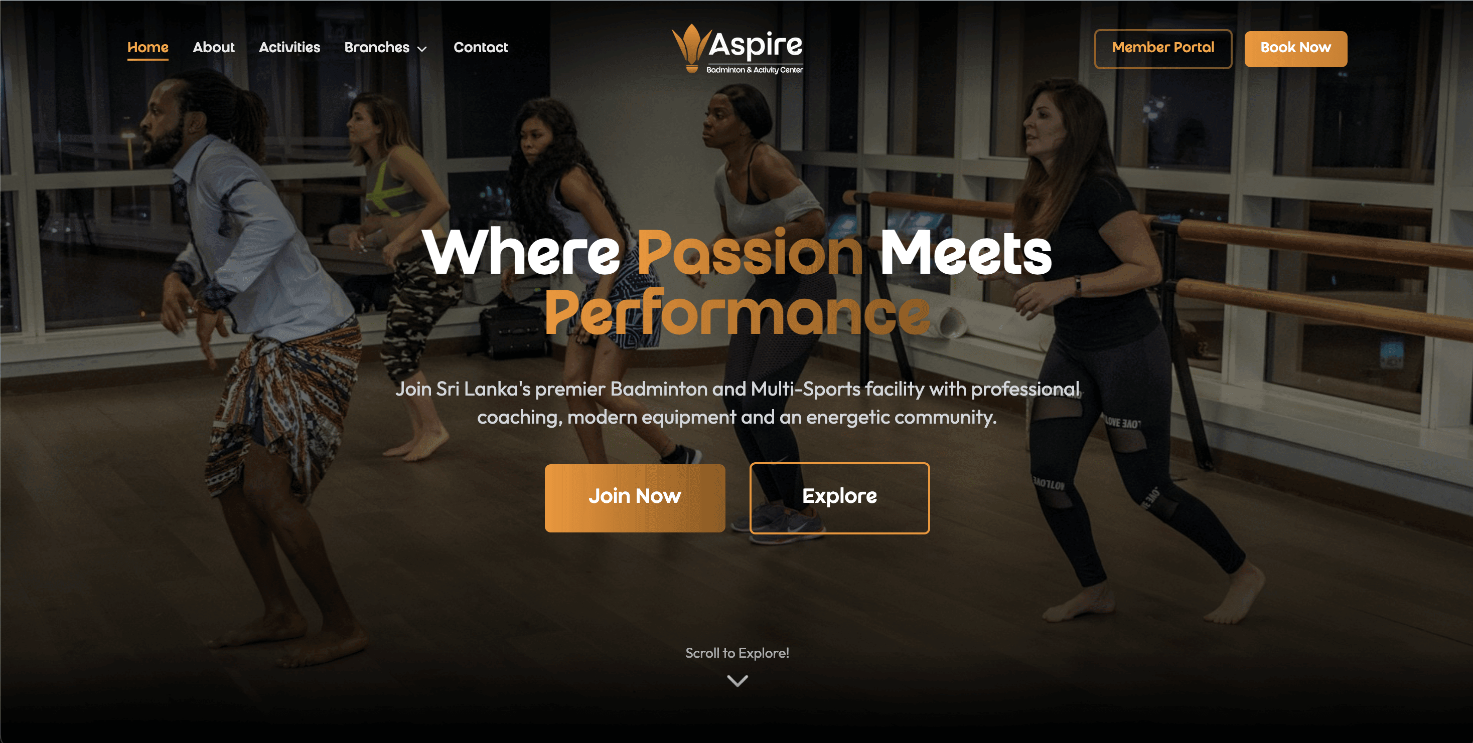 Aspire Badminton Webshowcase